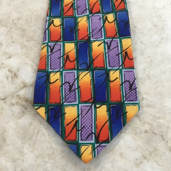 Jimmy V Necktie, V Foundation, Collection One, 100% Imported Silk, by STONEHENGE - Picture 1 of 5